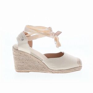 Gymboree Cream Canvas Espadrille Wedge Sandals